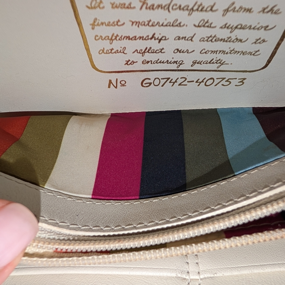 GUC Coach Signature Monogram Canvas Long Zip Wallet - Picture 11 of 12